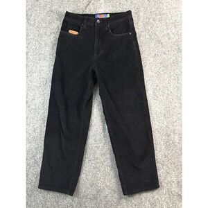 Empyre Black Corduroy Pants Women's Size 28 Y2K Skate Straight Leg